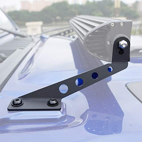 KMFCDAE for Jeep JL Hood Light Bar Mount 32 inch LED Light Bar Mounting Bracket fit for Jeep Wrangler JL Gladiator JT 2018 2019 2020 2021 2022 2023