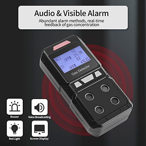 Seesii-Portable-4-Gas-Detector-Rechargeable-Multi-Gas-Monitor-Air-Quality-Tester-Analyzer-High-Precision-Sound-Light-Vibration-Alarm-Backlight-LCD-Display-EX-O2-H2S-CO-4-in-1-Gas-Meter-LEL-PPM