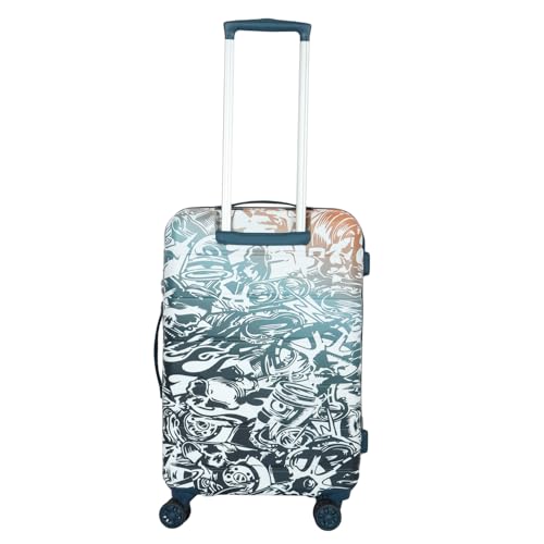 Image of NOVEX Ranger 28-Inch Trolley Suitcase for Men & Women | Polycarbonate Hard Shell Luggage Anti-Theft Zippers | Ideal for Office Trips, Travel & Weekend Getaways | Cyan