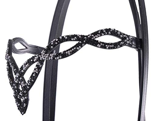 Foto von Trense Pferd Icelandic Frosti | Auffälliges Design | Abnehmbarer Sperriemen | Inklusive Gurtzügeln | Natürlich gegerbtes Leder