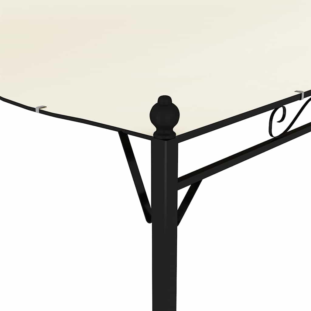 vidaXL Chapiteau Tissu Blanc Crème Tonnelle de Jardin Tente Pavillon de Jardin