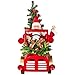 Northlight Animated and Musical Santa Driving Vintage Truck Christmas Decoration - 36.5