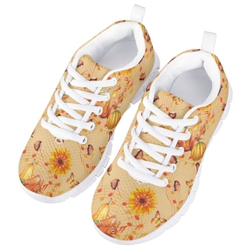 GIFTPUZZ Kids Sneakers Hiking Running Outdoor Walking Lace Up Athletic Tennis Shoes4