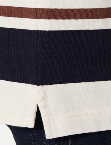 GANT Herren Striped Heavy Rugger Polohemd, Cream, 4XL – Ansicht 4