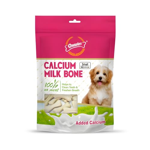 Gnawlers Calcium Milk Dog Bone for All Life Stages 90 in 1, 850g
