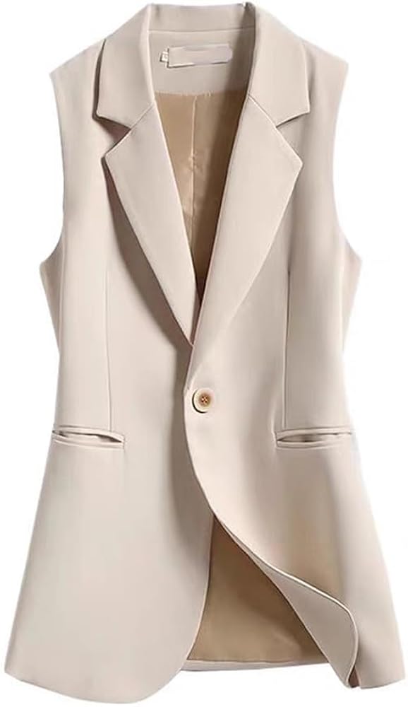 【l'or】sleeveless coat dress (beige) L'or Sleeveless Coat Dress, Gray, L'or