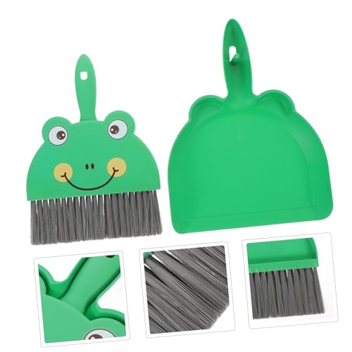 SAFIGLE 1Satz Mini Reinigungsbesen Set Kehrschaufel und Tischbürste für Haushalt und Auto und Platzsparend für Reinigung von Schreibtischen Betten und Innenräumen – Bild 6