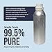 UN Rated Aluminum Bottles – Durable, High Purity Brushed Aluminum for Hazardous Chemical Transport | With Tamper Evident Cap & LDPE Plug | 1250ml / 1.25kg | UN Certified for Essential Oils & Solvents