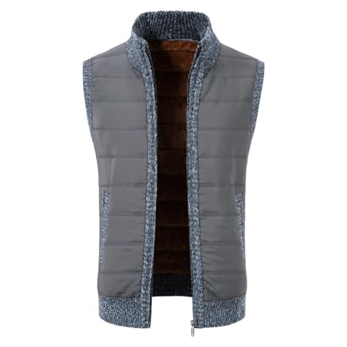 Mens Slim Sweater Vest Warm Solid Knit Vest Thicker Sleeveless Cardigan Business Casual Waistcoat4