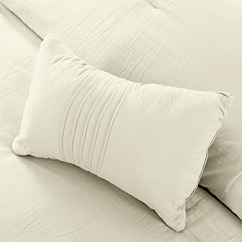 Image of Modern Threads 4-Piece Garment-Washed Comforter Set Beck Coconut Queen