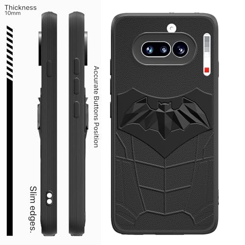 Image of Outlouders Back Cover for Nothing Phone 4a 5G | Stylish | Scratchproof | Soft Silicone | Shockproof |Enhanced Camera Lens Protection Bumper Case (Black)