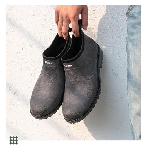 Rain boots men's,men's rubber shoes,fashion casual low-top,waterproof shoes,non-slip2