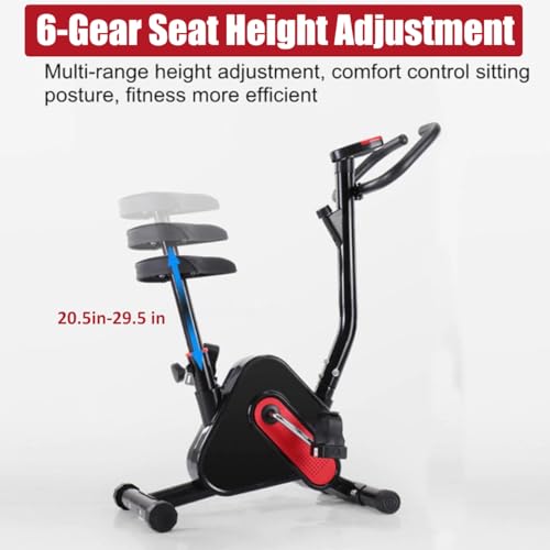 Image of iMeshbean Exercise Bike, Stationary Bikes for Home Indoor Cycling Bike for Home Cardio Gym, Workout Bike with LED Monitor, Silent Belt Drive, Seat Height Adjustable, Resistance Adjustable