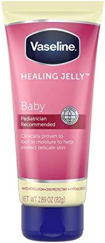 Vaseline Healing Jelly Petroleum Jelly For Diaper Rash Moisturizer For Baby Hypoallergenic Skin Protectant 2.89 oz