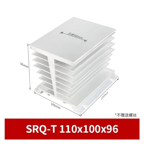 Base del radiador de refrigeración natural para relé SRQ-T 1-80A con dimensiones 110x100x96mm 2