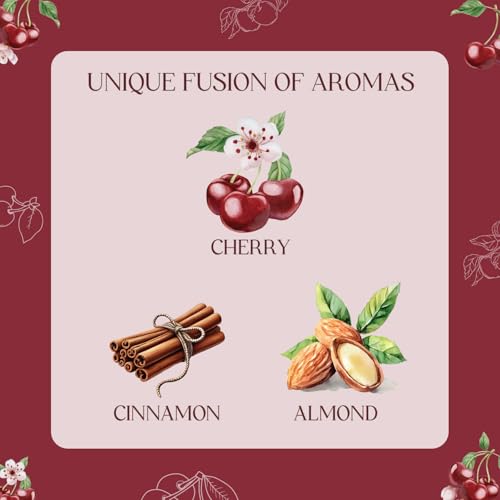 Image of CHILLFLAME Cherry Candle, Scented Candles Gifts for Women, Candles Gift Set for Her, 6 Scented Votive Candles, Birthday Gifts for Women /Men (Red, 14 oz)