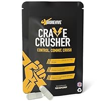 BioRevive Crave Crusher – Appetite Suppressant with 5-HTP, Glucomannan, Green Tea, Chromium & Black Pepper for Craving Control, Metabolism Support & Weight Management