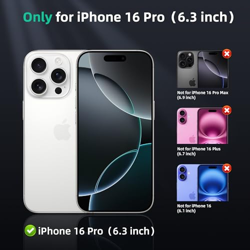 Image of ONES for iPhone 16 Pro Case, Translucent Matte Magnetic Phone Case Compatible with Magsafe, Military-Grade Shockproof Cover, Anti-Yellowing Hard Slim Protective Matte Case for iPhone 16 Pro