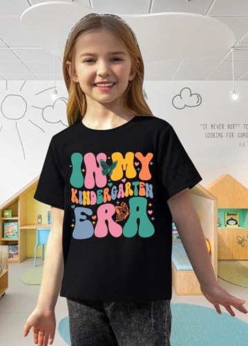 Toddler Boy Girl Kindergarten Shirt in My Kindergarten Era Graphic First Day of Kindergarten Back to Preschool Gift Tee4