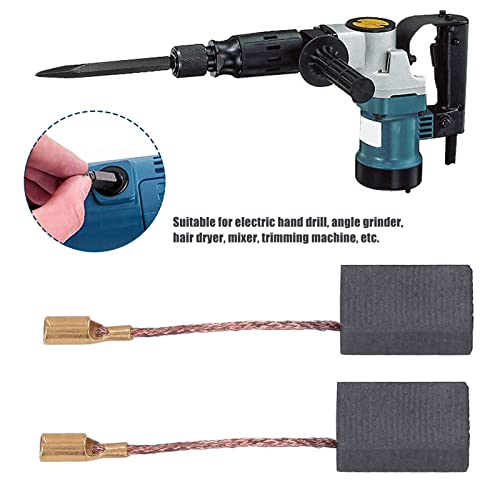 Angle Grinder Carbon Brush, Light Weight Electric Hand Drill Carbon Brush Stable Robust Copper For Mixer For Trimming Machine #TOP1
