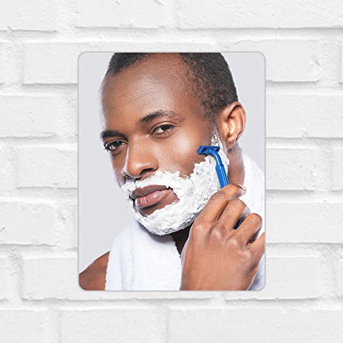 Espelho Acrílico Quadrado 18x23cm -Barbear no Chuveiro