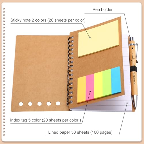 Carnets à spirales Dunzoom bloc-notes et stylos intégrés pour organiser vos cours
