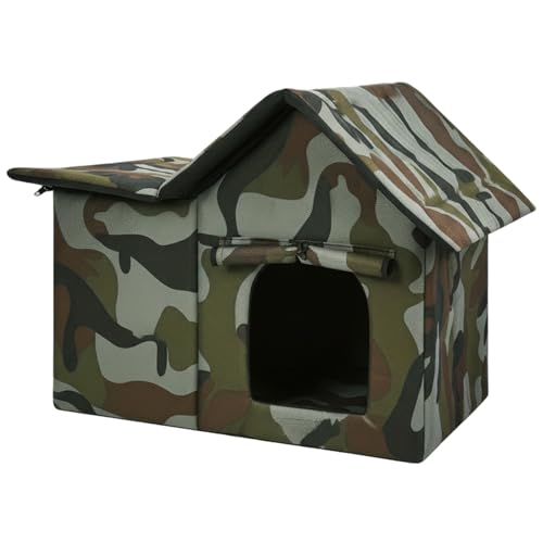 Niche d'extérieur pour chat pliable pour protéger les matous du jardin