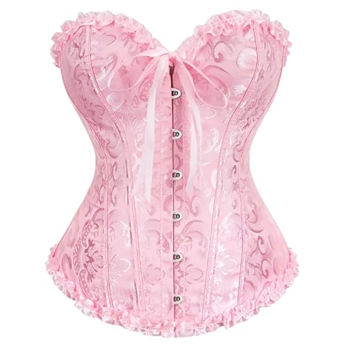 Corsé con cordones para mujer, con hombros descubiertos, corsé para moldear el cuerpo, lencería, parte superior del abdomen, RD1., XXL