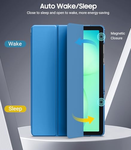 Image of TiMOVO Soft Case for Samsung Galaxy Tab A11+ /A11 Plus 11 inch 2026, GentianBlue | Fit for SM-X230 /X236 /X238, Slim Soft TPU, Translucent Frosted Back, Auto Wake /Sleep