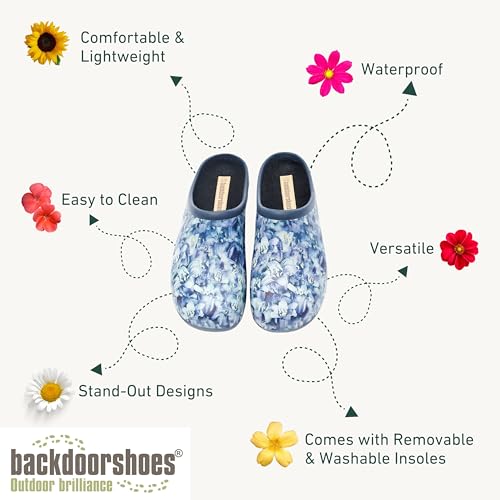 Image of Backdoorshoes Waterproof Premium Garden Clog Shoes for Women with Arch Support