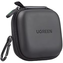 Bose Cargador Para Audífonos Soundsport UGREEN Funda Almacenamiento para Auriculares, Bolsa Portátil de EVA con Mosquetón, Estuche Rigida Impermeable para Guardar Airpods, Cables, Cargador, Tarjeta SD, Memoria USB, MP3, Llaves
