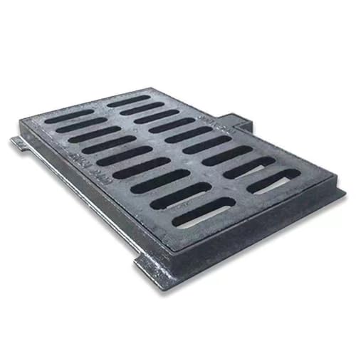Couvercle de drainage robuste pour extérieur avec grille de canal 600x600 mm