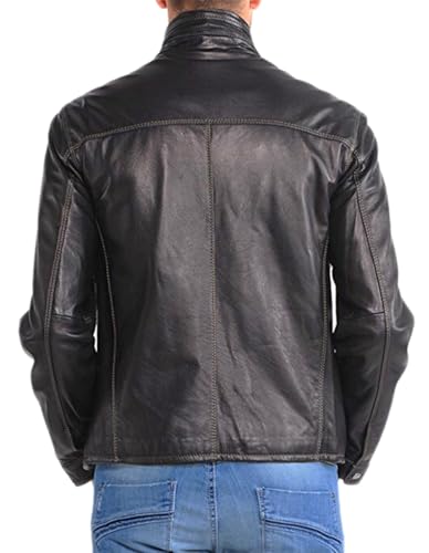 Slimfit Boys Black Fashion Leather Jacket – Casual Wear with Antique Edge3