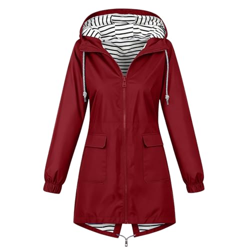 Chaqueta impermeable de mujer Regatta con capucha y corte holgado 6