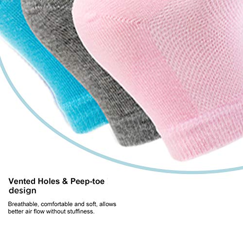 Image of IZZORI Silicone Gel Heel Socks for Dry Hard Cracked Heel Repair Pad, Swelling & Pain Relief, Plantar Fasciitis Foot Care, (Free Size, 3 Pair)