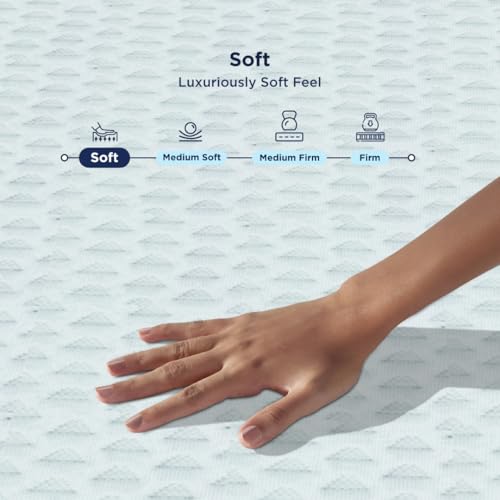 Image of The Sleep Company Luxe Mattress | SmartGRIDTechnology | Soft Feel for Hotel-Like Comfort | 10 Year Warranty | King Size Bed Mattress |78x72x10