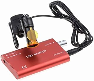Mike Dental Surgical Headlamps 5W Adjustable Clip Type LED Head Light Suitable for All Medical Loupes 007 (Black)