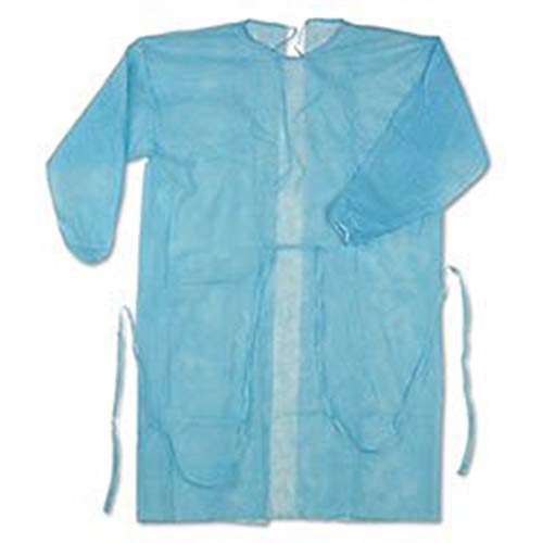 Extra Large Disposable Isolation Gowns, 50 per Case (Blue)