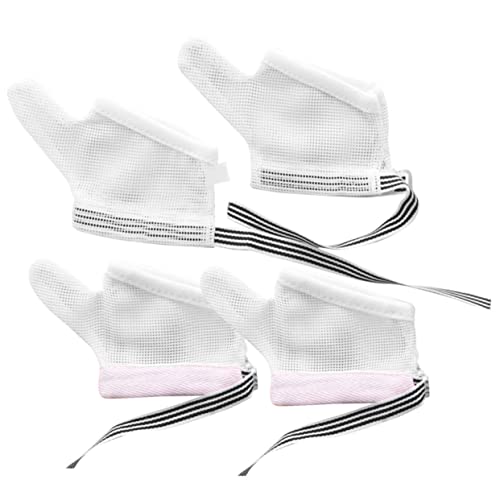 2pairs Stop Thumb Sucking Thumb Guard Mesh Breathable Gloves for Boys and Girls Comfortable