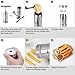 Stainless Steel Effort-saving Churro Maker Machine Kit Home DIY set with Brushes, Maquina para Churros，Easy To Use And Clean, Make Your Own Churros at Home(2-nozzles)