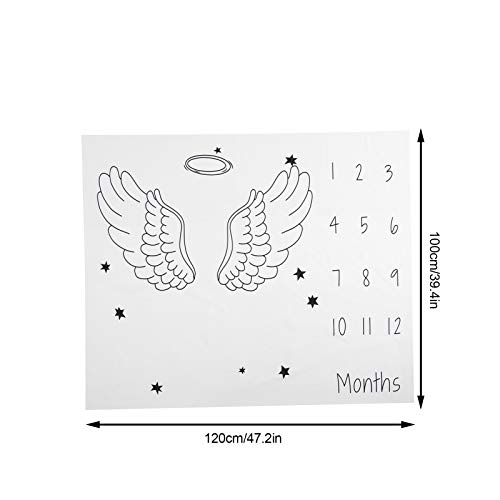 Maandelijkse speelmat Foto-schietbenodigdheden Pasgeboren babyfoto Contume voor babyjongen voor baby(100cm*120cm, wing) - Afbeelding 7