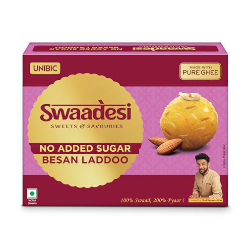 Unibic Swaadesi No Added Sugar Besan Laddoo