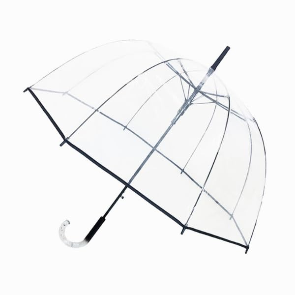 Clear Stick Umbrella - Big Dome Birdcage - windproof