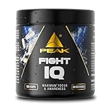 PEAK Fight IQ - 120 Kapseln I Konzentration & mentale Performance mit Lions Mane & Bacopa Monnieri I ohne Koffein