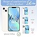 ZNZHKR 14 Plus Back Glass Replacement with Wireless Charging Flex Cable and Camera Frame All Parts for iPhone 14 Plus(6.7Inch,Starlight) Replacement of Equipment Waterproof Tape