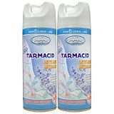 Profumo Deodorante Spray TARMACID Antitarme - Antiacaro. Per Tessuti, Ambienti, Guardaroba, Cassetti Etc. Non Bagna, Non Lascia Aloni 400ml (2 Spray)