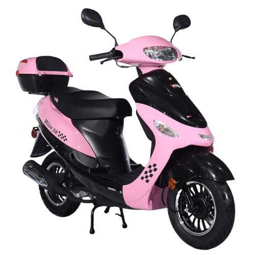 X-PRO Milos 50cc Moped with Electric/Kick Start 10" Aluminum Wheels