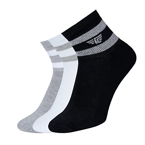 Image of Red Tape Cotton Blend Solid Ankle Length Socks For Men | Pack of 3