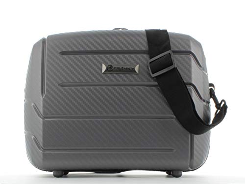 Preisvergleich Produktbild Franky Beautycase Handgepäck Kosmetikkoffer Grey Metallic