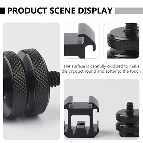 EXCEART 2 Define Hot Shoe Adaptador de Montagem Base de Flash Suporte de Montagem Do Tripé Parafuso